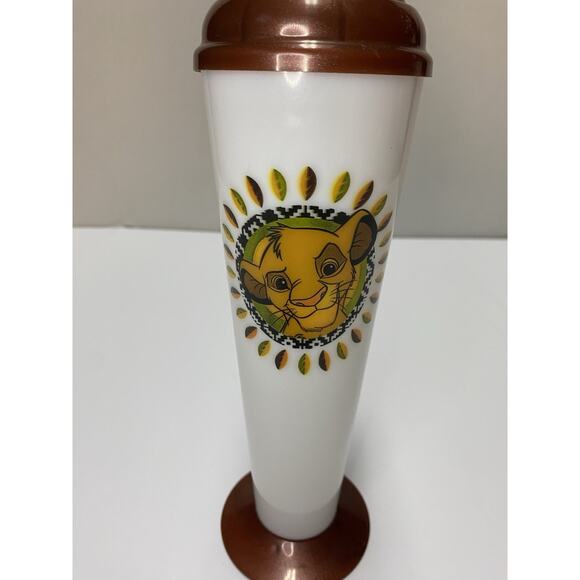 Disney World Simba Plastic Souvenir Cup with Straw Hakuna Matata Lion King USA - Picture 2 of 7